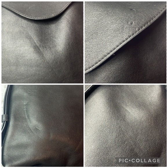 Bottega Veneta Leather Cradle Flap Small Shoulder Hand Bag Purse in Black - Picture 12 of 17